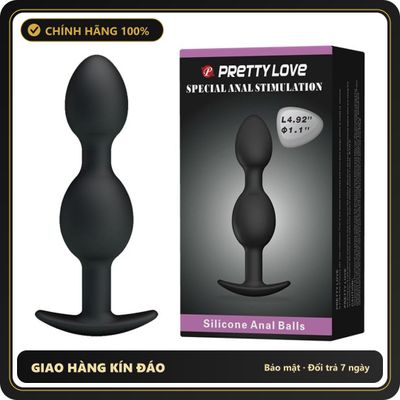 (Che Tên) Phích Cắm Hậu Môn - Pretty Love Anal Ball Cao Cấp Bảo Đảm