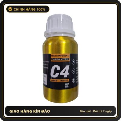 (Che Tên) Popper Khô C4 Main Components USA Siêu Mạnh Hộp Trắng Kín