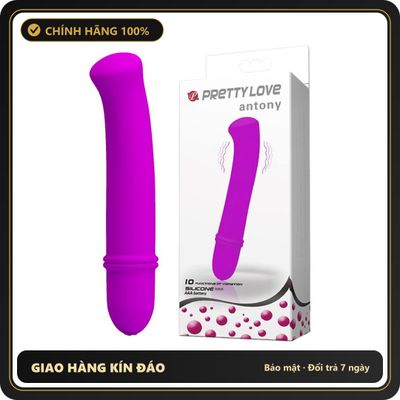 (Che Tên) Máy Massa Kích Thích Nữ Pretty Love Antony 10 Chế Độ Rung 649221 Hộp Trắng Kín