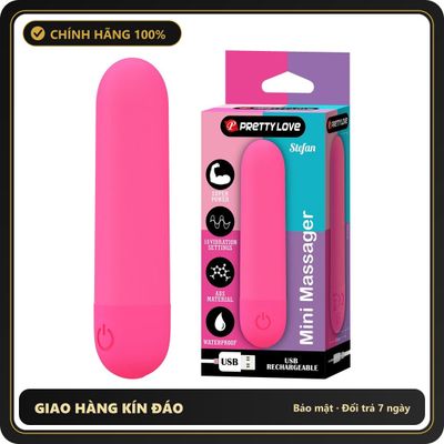 (Che Tên) Trứng Rung Hình Viên Đạn Pretty Love Stefan Siêu Kích Thích 649627 Chuẩn Auth