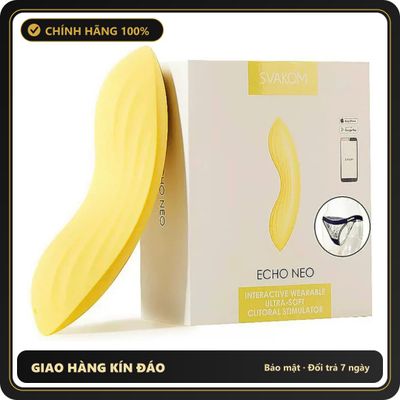 (Che Tên) Máy Rung SVAKOM Echo Neo Đặt Trong Quần Lót Điều Khiển Qua App 651107 Hộp Trắng Kín
