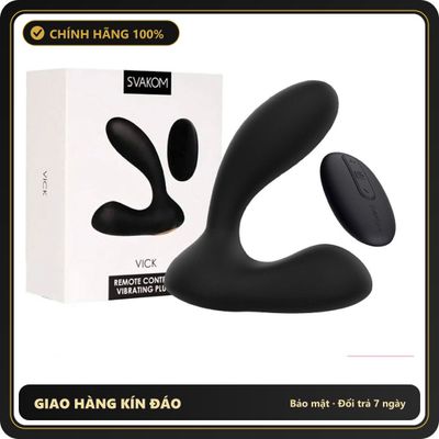 (Che Tên) SVAKOM Vick Dụng Cụ thân mật Hậu Môn 2 Động Cơ Rung Điều Khiển Từ Xa 653799 Bảo Mật Tuyệt Đối