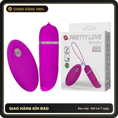 (Che Tên) Trứng Rung Pretty Love Deirdre Điều Khiển Từ Xa 656254 - Hàng Mới Về