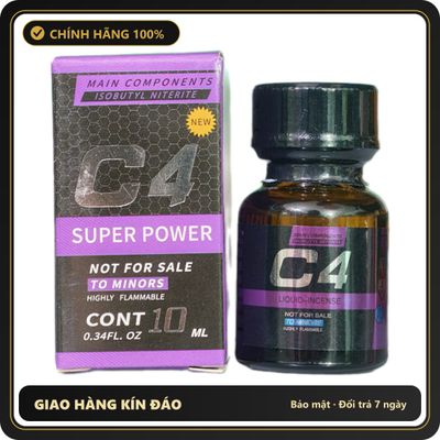 (Che Tên) Popper C4 Super Power Purple 10ml Hỗ Trợ 24/7