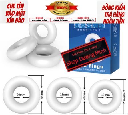 Vòng đeo dương vật, chống xuất tinh sớm, giúp cương cứng,to dài ,ko bị đứt , bộ 3 cái, hàng chính hãng 