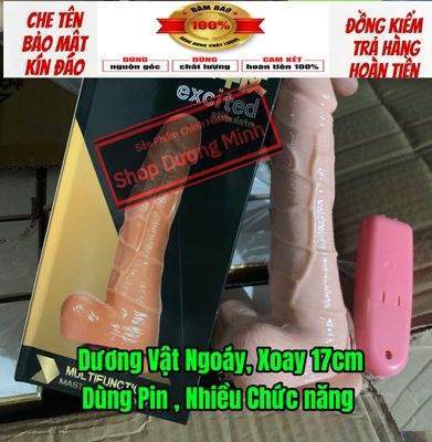 Dương vật giả có điều khiển nhiều chế độ 17cm, hàng chính hãng, bền bỉ 
