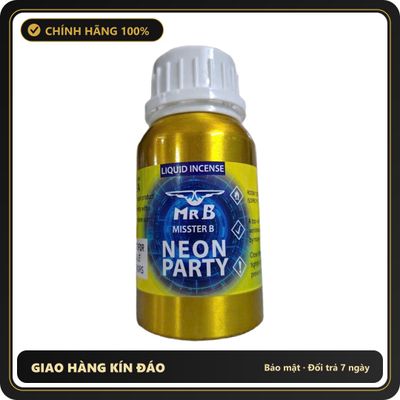(Che Tên) Popper Khô Neon Party Mr B Misster B Xanh Dương USA Siêu Mạnh - Hàng Mới Về