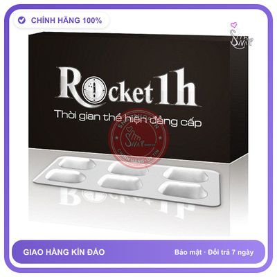 Rocket - Sản phẩm sức khoẻ phái mạnh 1h Thái Dương Hộp 6 Viên chất liệu an toàn cho da, dễ vệ sinh Nhập Khẩu Chính Hãng