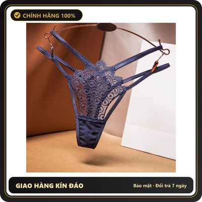 (Che Tên) Quần Lọt Khe Cạp Cao Phối Họa Tiết Sexy Ren Mỏng Sang Trọng - T348 Xám Xanh Giao Nhanh Toàn Quốc