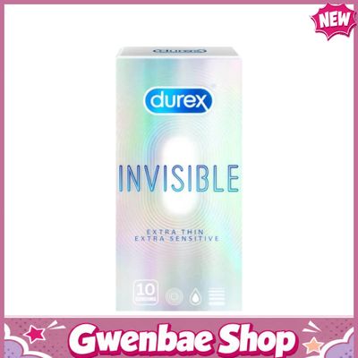 Bao cao su Durex Invisible - Siêu mỏng, mềm mịn - Hộp 10 cái - Gwen Shop Chính Hãng