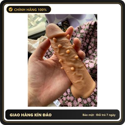 (Che Tên) Bao Cao Su Đôn Dên Gai Có Quai Đeo Meos Hộp Trắng Kín