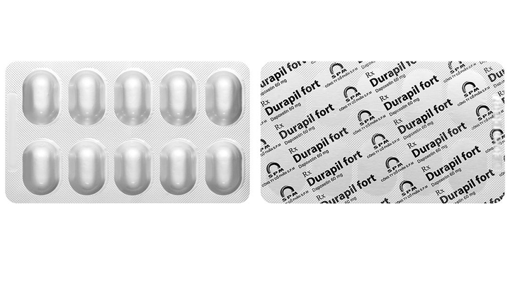 Viên uống xuất tinh sớm Durapil fort 60 hộp 1 vỉ x 10 viên