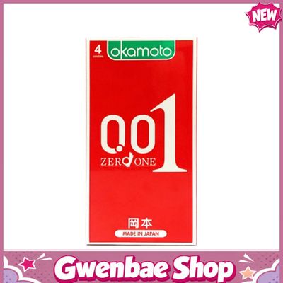Bao cao su siêu mỏng Nhật Okamoto 0.01 - Hộp 4 cái - Gwen Shop Chính Hãng