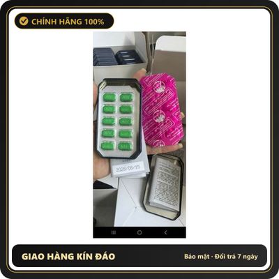 (Che Tên) Hàng Loại 1-Hộp Vỉ 10 Viên Ngựa Thái Xanh cho nam giới 648633 Chuẩn Auth