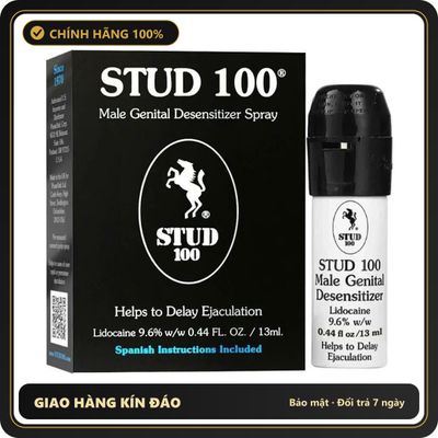 (Che Tên) Xịt Stud 100 Giúp Kéo Dài Thời Gian Cho Nam 13ml Hỗ Trợ 24/7