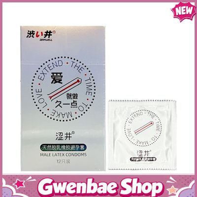 Bao cao su kéo dài thời gian DryWell Long Lasting - Hộp 12 cái - Gwen Shop Chính Hãng