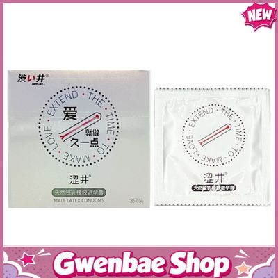 Bao cao su kéo dài thời gian DryWell Long Lasting - Hộp 3 cái - Gwen Shop Chính Hãng