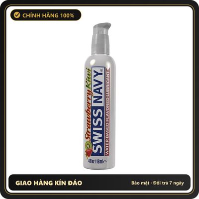 (Che Tên) Gel bô.i trơ.n cao cấp Swiss Navy Strawberry Kiwi 118ml Mỹ Hỗ Trợ 24/7