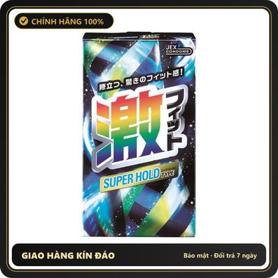 (Che Tên) Bao Cao Su Mỏng Ôm Khít Nhiều Gel Của Nhật Bản Jex Super Hold Type Bảo Mật Tuyệt Đối