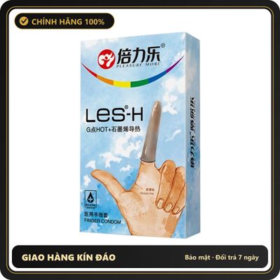 (Che Tên) Bao Cao Su Ngón Tay Nóng, Ấm Beilile Les H Hộp 8 Cái Hỗ Trợ 24/7