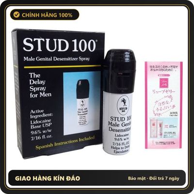 (Che Tên) Xịt hỗ trợ kéo dài thời gian Stud 100 kèm gel Jex 5g - Hàng Mới Về