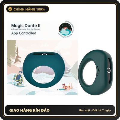 (Che Tên) Vòng rung tăng khoái cảm kết nối App Magic Motion Dante 2 Bảo Mật Tuyệt Đối