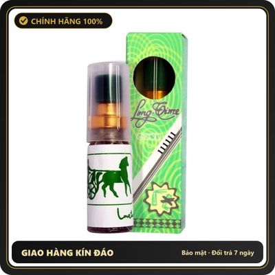 (Che Tên) Xịt Bạc Hà Long Time 5ml - Giải Pháp Tự Tin Cho Nam Giới, Hương Bạc Hà Tươi Mát, Thiết Kế Nhỏ Gọn Dễ Dàng Sử Dụng Cao Cấp Bảo Đảm