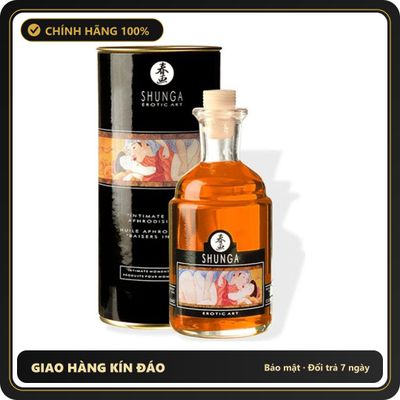 (Che Tên) Dầu Mát Xa Thư Giãn Cho Cặp Đôi Shunga - Canada 649654 Hộp Trắng Kín