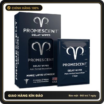 (Che Tên) Khăn Lau Kéo Dài Thời Gian Promescent Delay Wipes - USA Bảo Mật Tuyệt Đối