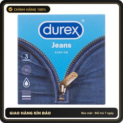 (Che Tên) Combo 2 Hộp Bao Cao Su Durex Jeans H3 Giao Nhanh Toàn Quốc