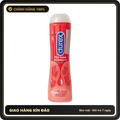 (Che Tên) Gel bô.i tron Hương Dâu Durex Play Strawberry - Thái Lan Chuẩn Auth