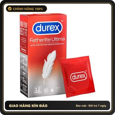 (Che Tên) Bao Cao Su Durex Fetherlite Ultima Siêu Mỏng Chính Hãng Bảo Mật Tuyệt Đối