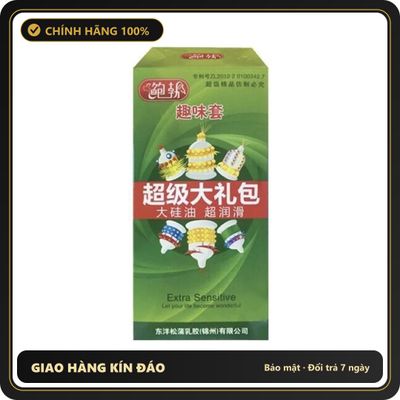 (Che Tên) Bao Cao Su Siêu Gai To Runbo Hộp 6 Chiếc Cao Cấp Bảo Đảm