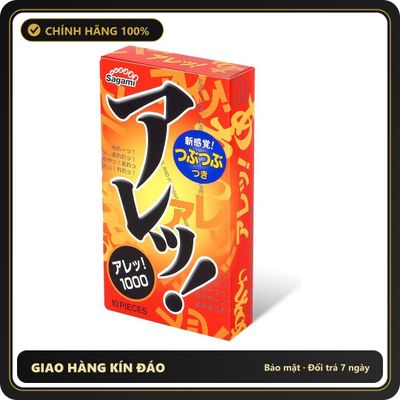 (Che Tên) Bao Cao Su Gai Toàn Thân Ôm Khít Sagami Are Are Nhật Bản - Hàng Mới Về