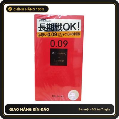 (Che Tên) Bao Cao Su Gai Mỏng Mềm Mại Truyền Nhiệt Tốt Của Nhật Super Dots H10 Hộp Trắng Kín