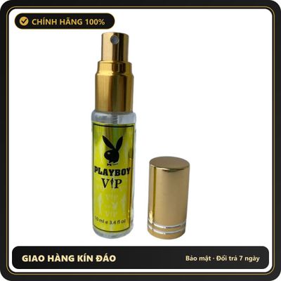 (Che Tên) Xịt hỗ trợ kéo dài thời gian Playboy Vip 10ml của Mỹ Bảo Mật Tuyệt Đối