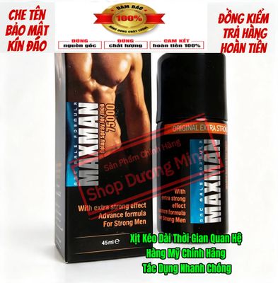 Xịt là cứng ngay, hàng mỹ chính hãng, cực mạnh,tác dụng nhanh chóng, cam kết hiệu quả 