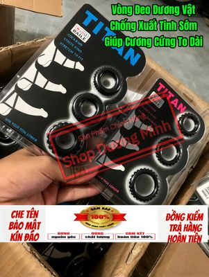 ( Hàng Công Ty) Vòng Đeo Chống Xuất Tinh Sớm, Bộ 3 Cái, Giúp Cương Cứng, To Dài Dương Vật 
