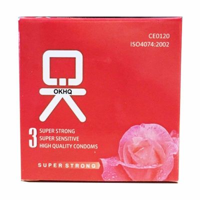 OKHQ - Bao cao su Không mùi, mỏng trơn hộp 3 cái Hàng Nhập Khẩu