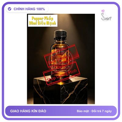 LUXURY 30ml - Chai hít tăng cảm giác Popper Popper Pháp 30ml, Dòng C4, Siêu Mạnh, Phê Lâu, Hàng Chính Hãng