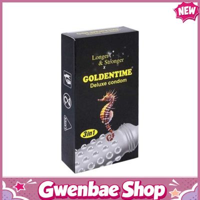 Bao Cao Su Goldentime Longer & Stronger 3in1 741994 Chính Hãng - Gwen Shop Chính Hãng