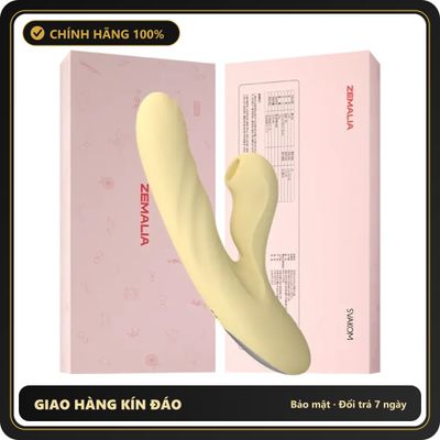 Máy Rung Đôi Svakom Zelda Sưởi Ấm 42°C chính hãng - sạc từ tính, có sưởi ấm, rung êm không tiếng động - giao hàng che tên kín đáo