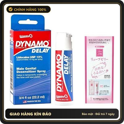 (Che Tên) Xịt Dynamo Delay Chính Hãng Của Mỹ Kèm Gel Jex 5g Bảo Mật Tuyệt Đối