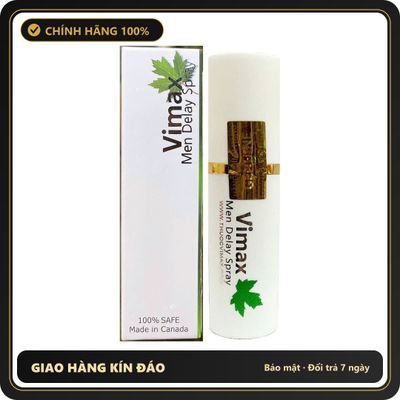 (Che Tên) Xịt Giúp Kéo Dài Thời Gian Yêu Vimax Delay Spray - Hàng Mới Về