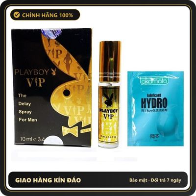 (Che Tên) Xịt Playboy Vip Spray USA Kèm Gel Gói Okamoto Bảo Mật Tuyệt Đối