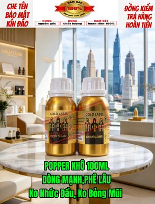 ( Shop Chính Hãng USA) Popper khô 100ml, chai lớn tiết kiệm, siêu mạnh, hít là phê ngay 