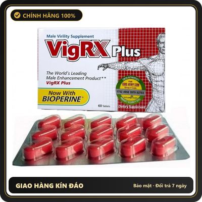 (Che Tên) Viên Uống Tăng Cường Sinh Lực Phái Mạnh VigRX Plus - USA Cao Cấp Bảo Đảm