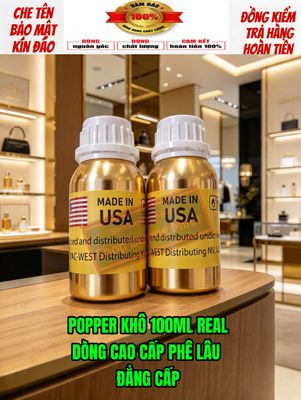 ( USA REAL) Popper khô 100ml, Công Thức Mới Siêu Mạnh Mẽ, Hít Là Phê Ngay 