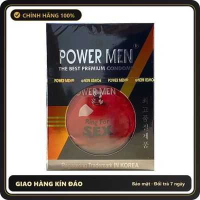 (Che Tên) Bao Cao Su Gai Gân Kéo Dài Thời Gian Power Men H3 Hỗ Trợ 24/7