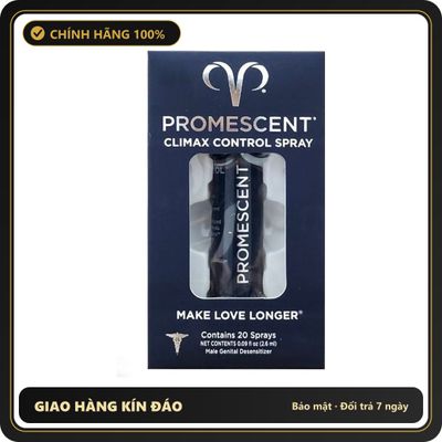 (Che Tên) Xịt Hỗ Trợ Kéo Dài Thời Gian Cao Cấp Promescent 2.6ml Bảo Mật Tuyệt Đối